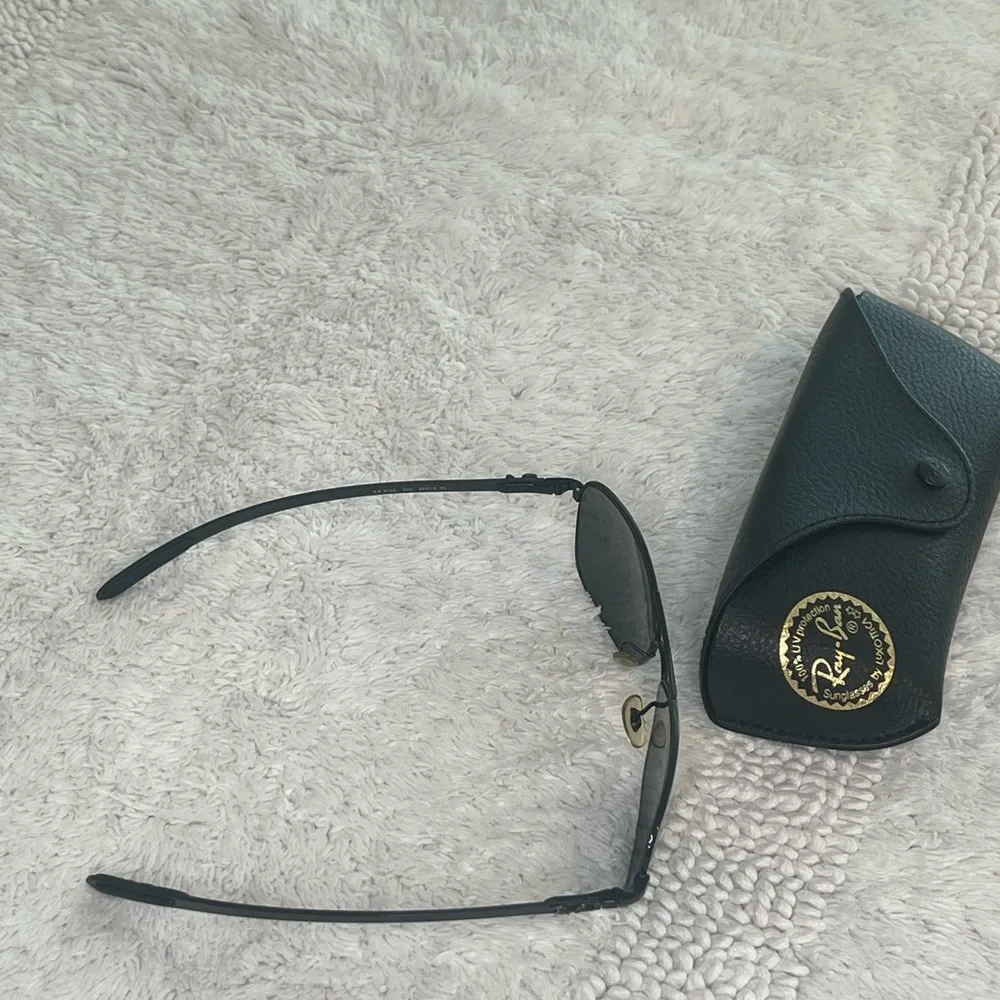 Ray-Ban RB8302 Carbon Fiber Sunglasses Black Frame Green Lenses Made in Italy - Picture 5 of 11